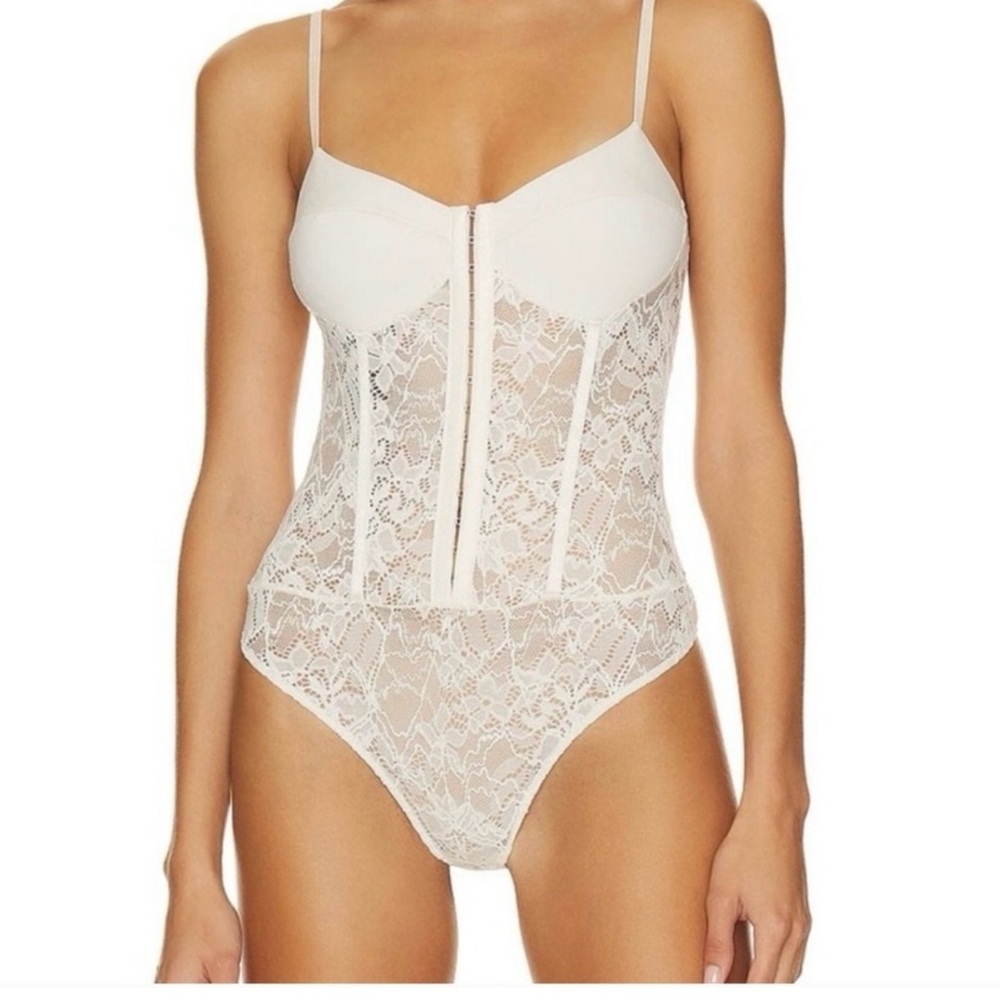 Free People Cream Lace Detail Top Brand new with tags